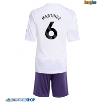 Maglie da calcio Manchester United Lisandro Martinez #6 Seconda Maglia Bambino 2025-26 Manica Corta + Pantaloni corti)